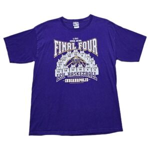 VTG LSU Tigers‎ Final Four 2006 NCAA Tournament T-Shirt Mens Large Purple